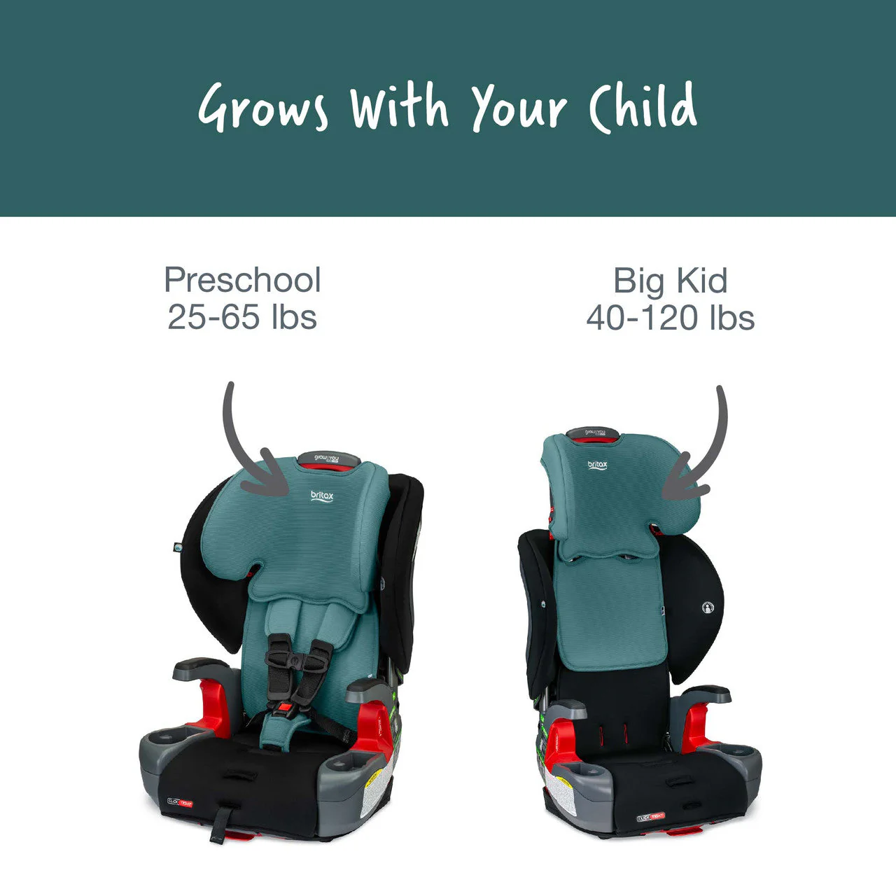Britax Grow With You Clicktight Harness-2-Booster Car Seat - Image 13