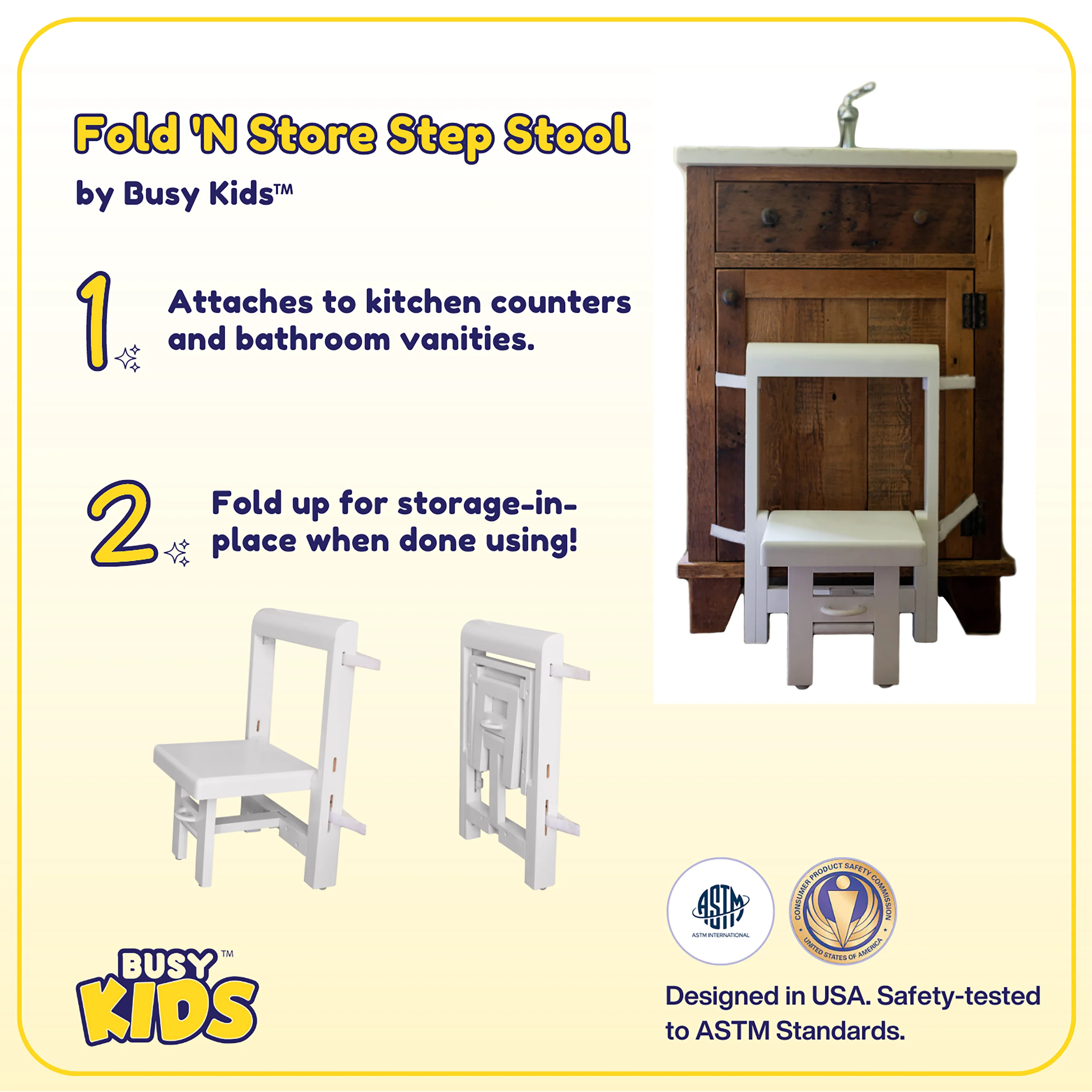 Busy Kids Fold 'N Store Step Stool - Image 16
