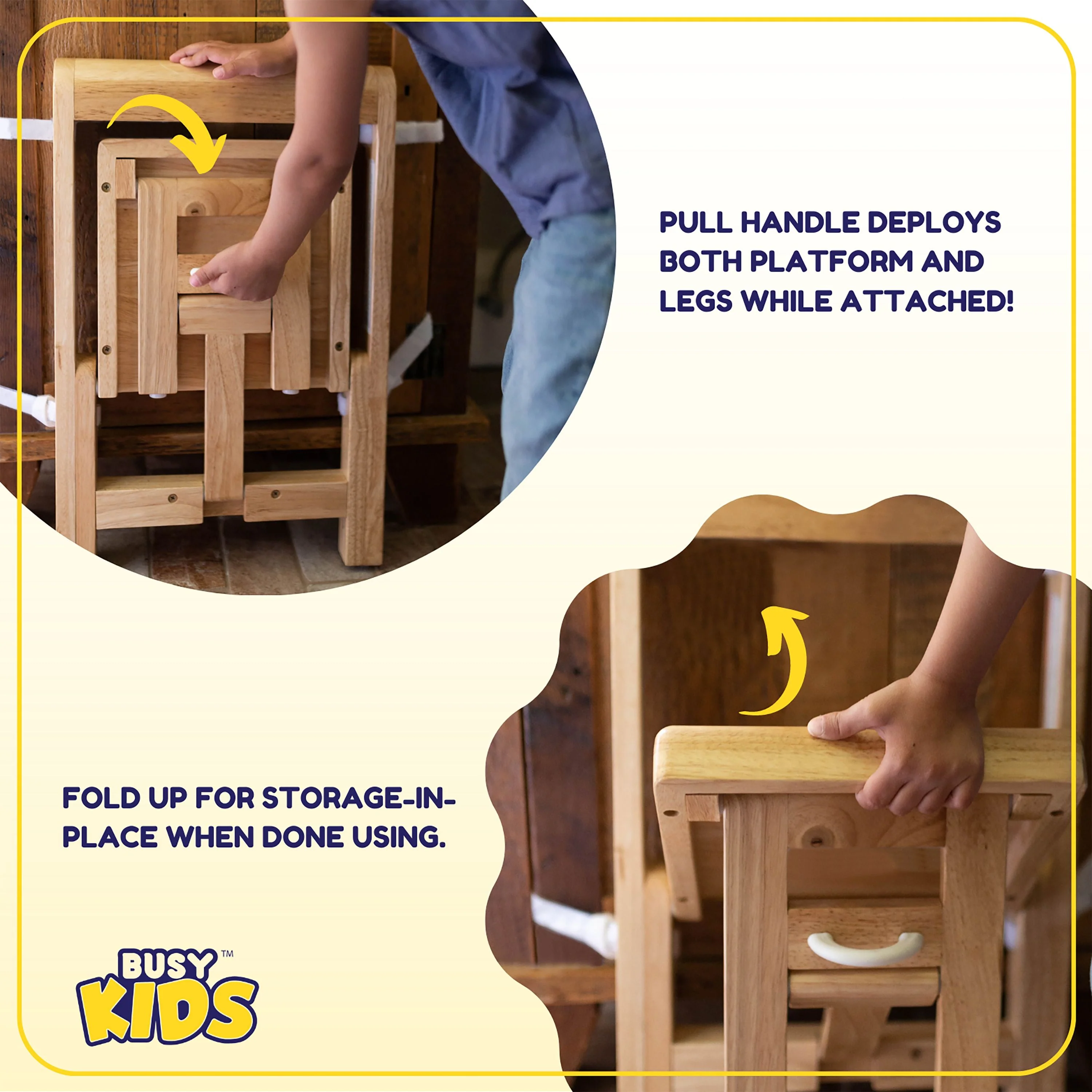 Busy Kids Fold 'N Store Step Stool - Image 5