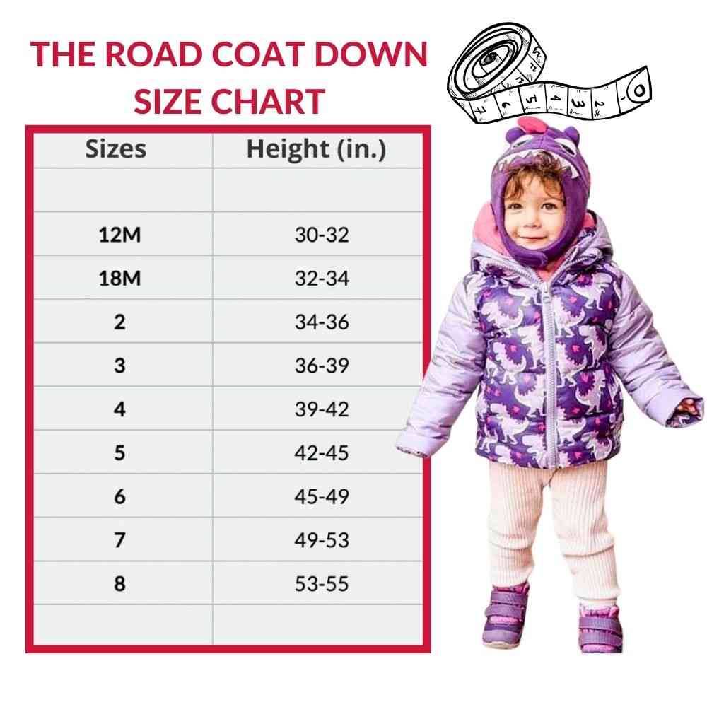 Onekid Car Seat Coat | The Road Coat Down - Purple Raptor Print - Image 7