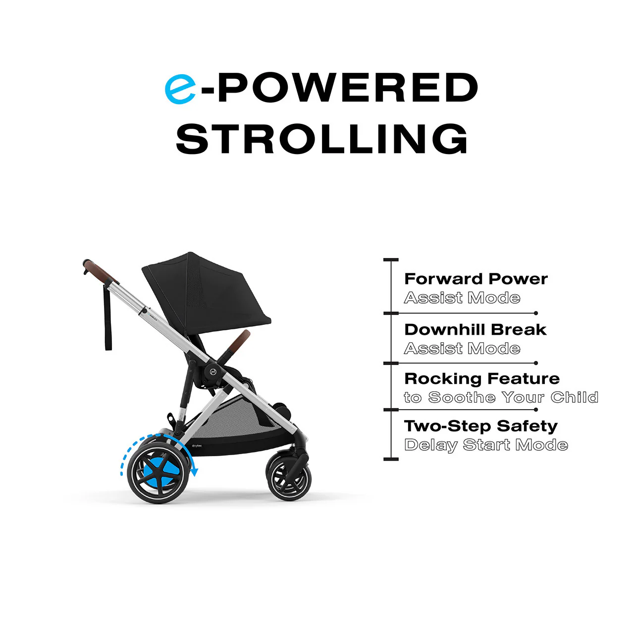CYBEX eGazelle S Electronic Assist Stroller - Image 3