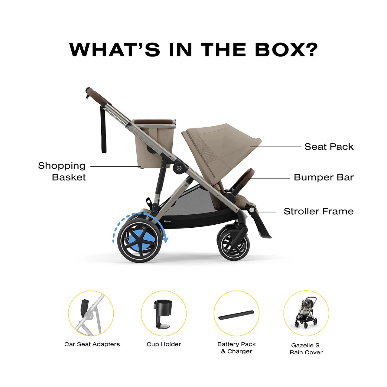 CYBEX eGazelle S Electronic Assist Stroller - Image 38