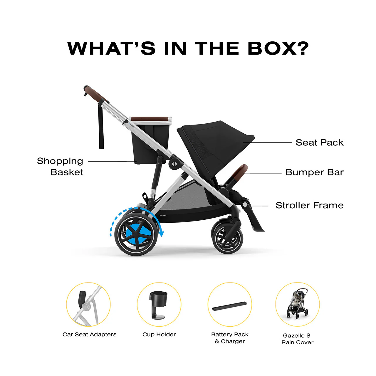 CYBEX eGazelle S Electronic Assist Stroller - Image 4
