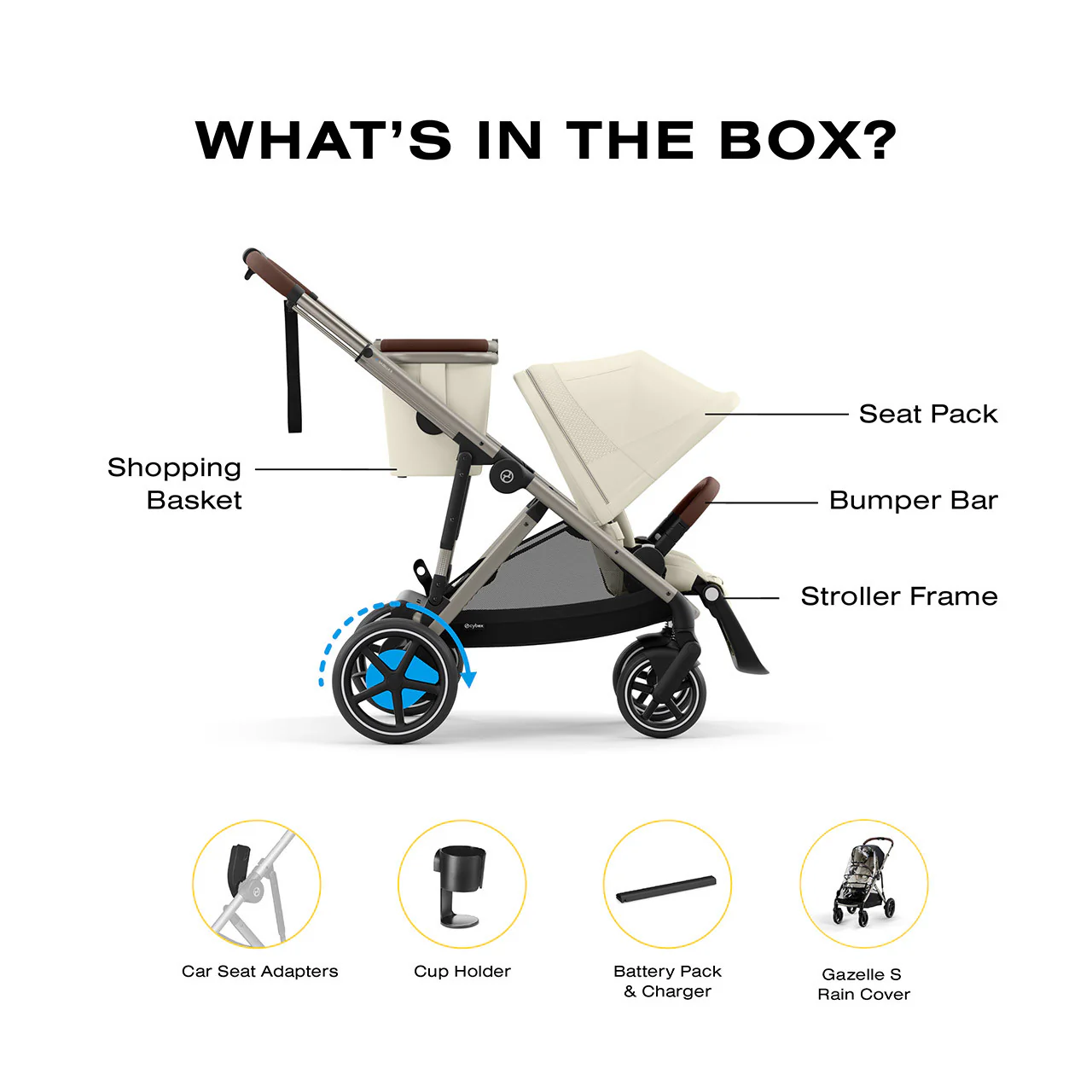 CYBEX eGazelle S Electronic Assist Stroller - Image 50
