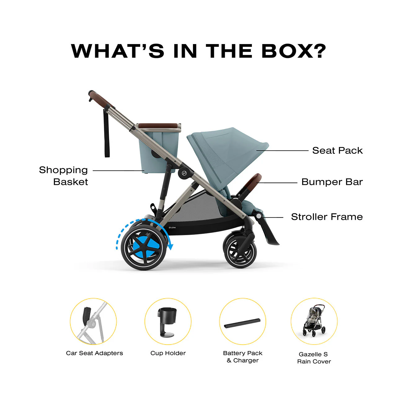 CYBEX eGazelle S Electronic Assist Stroller - Image 53