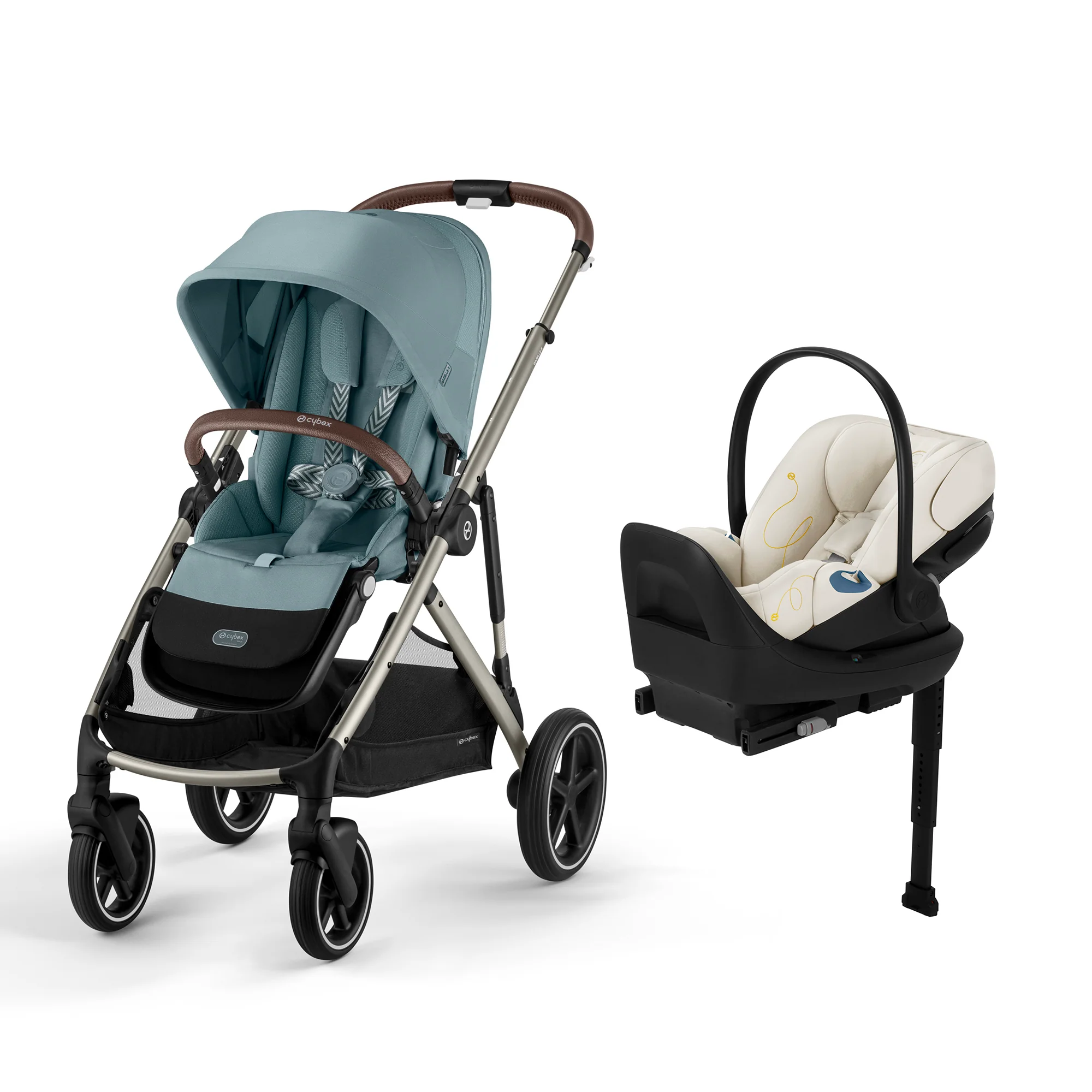 CYBEX Gazelle S 2 Stroller + Cloud G Lux Infant Car Seat Travel System - Image 40