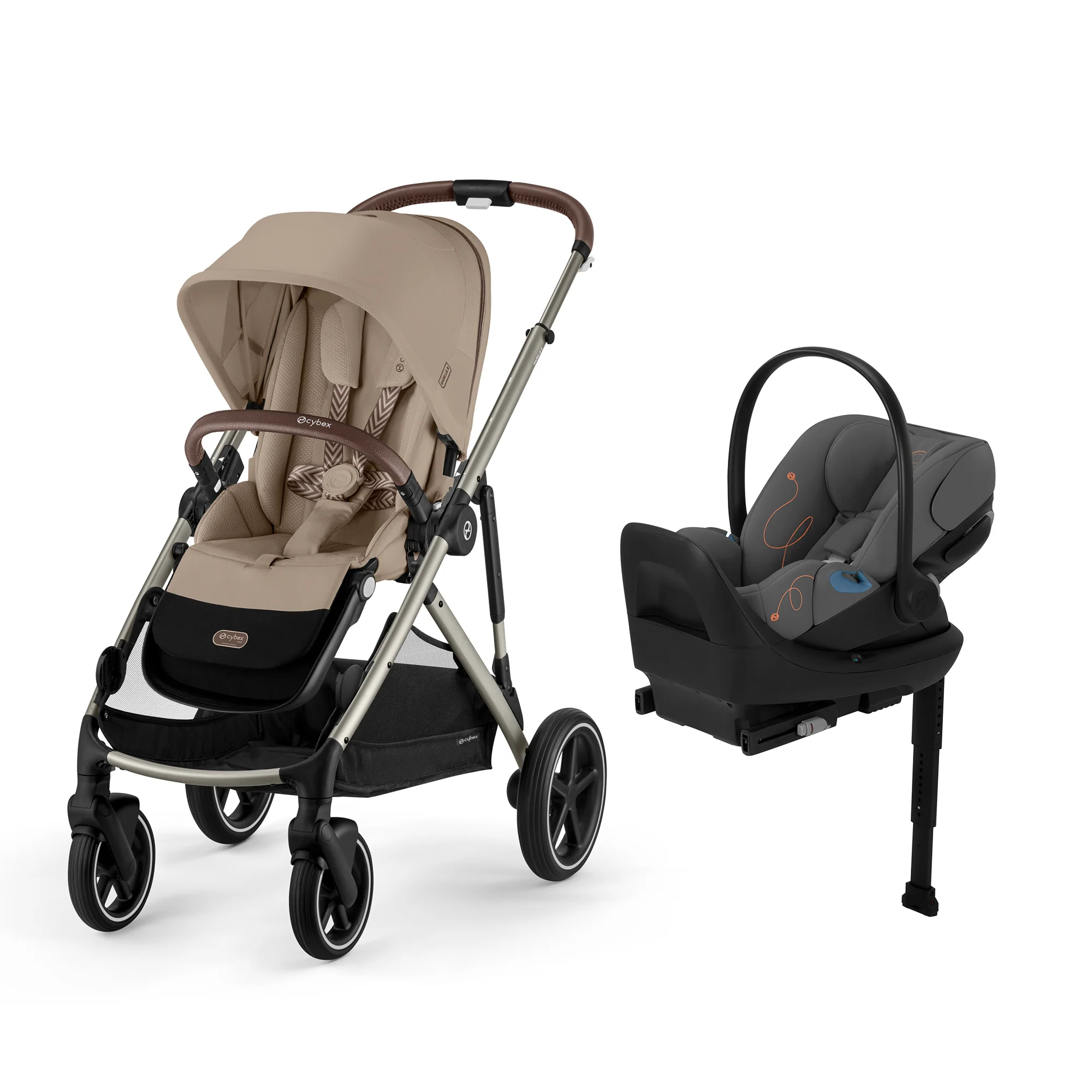 CYBEX Gazelle S 2 Stroller + Cloud G Lux Infant Car Seat Travel System - Image 43