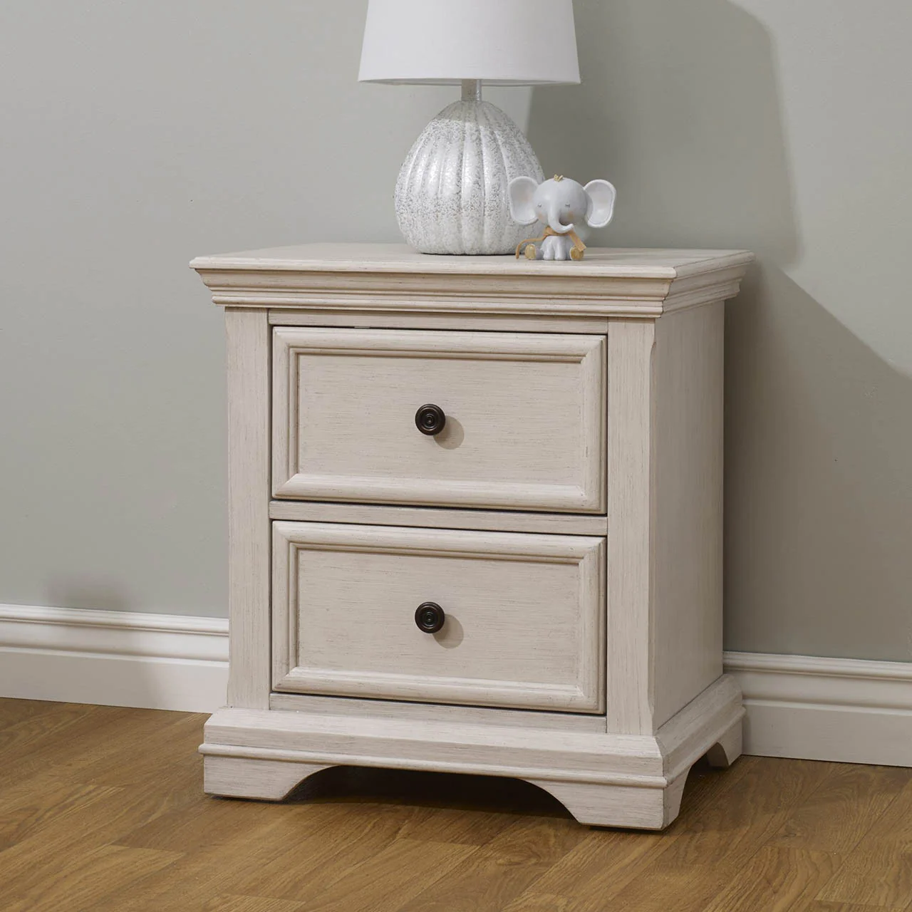 Fawn Baby Glacier Nightstand in Brushed Ivory - Image 3
