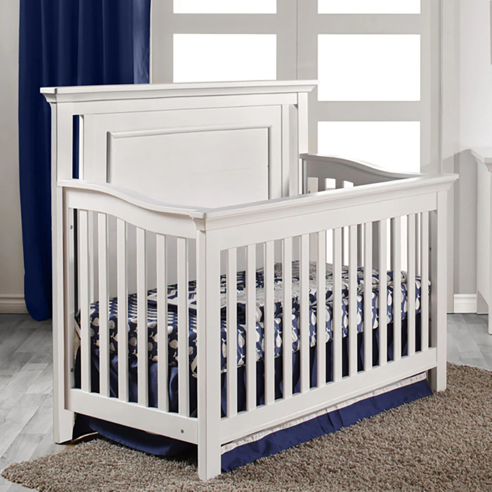Fawn Baby Yosemite 2 Piece Nursery Set - Flat Top Crib and Chifferobe in Vintage White - Image 3