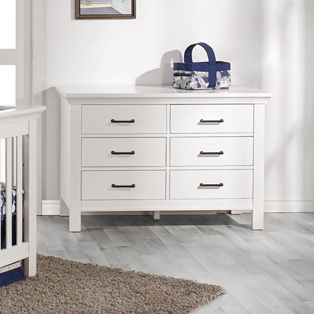 Fawn Baby Yosemite 3 Piece Nursery Set - Flat Top Crib in Vintage White - Image 3