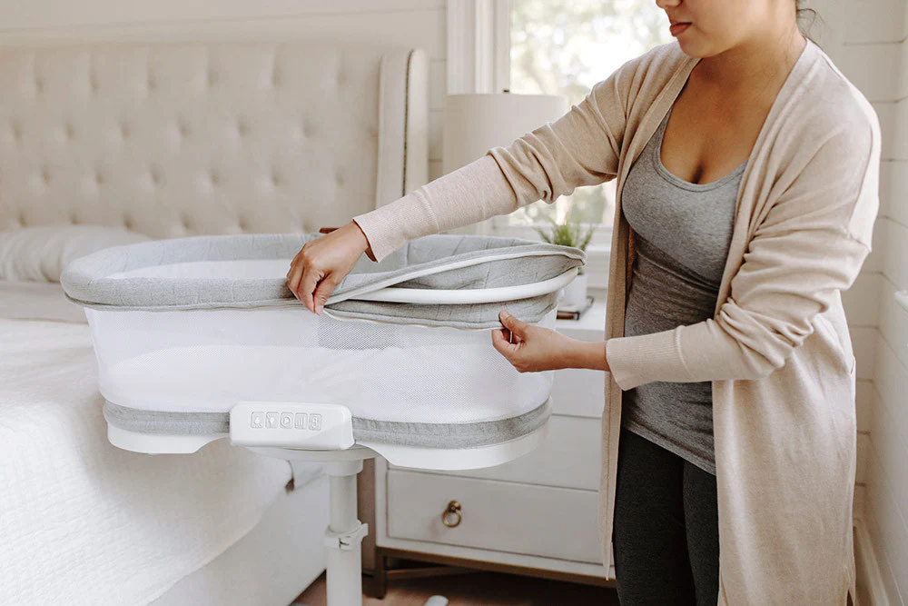 Halo Luxe Next Gen Bassinest in Dove Gray Tweed - Image 5