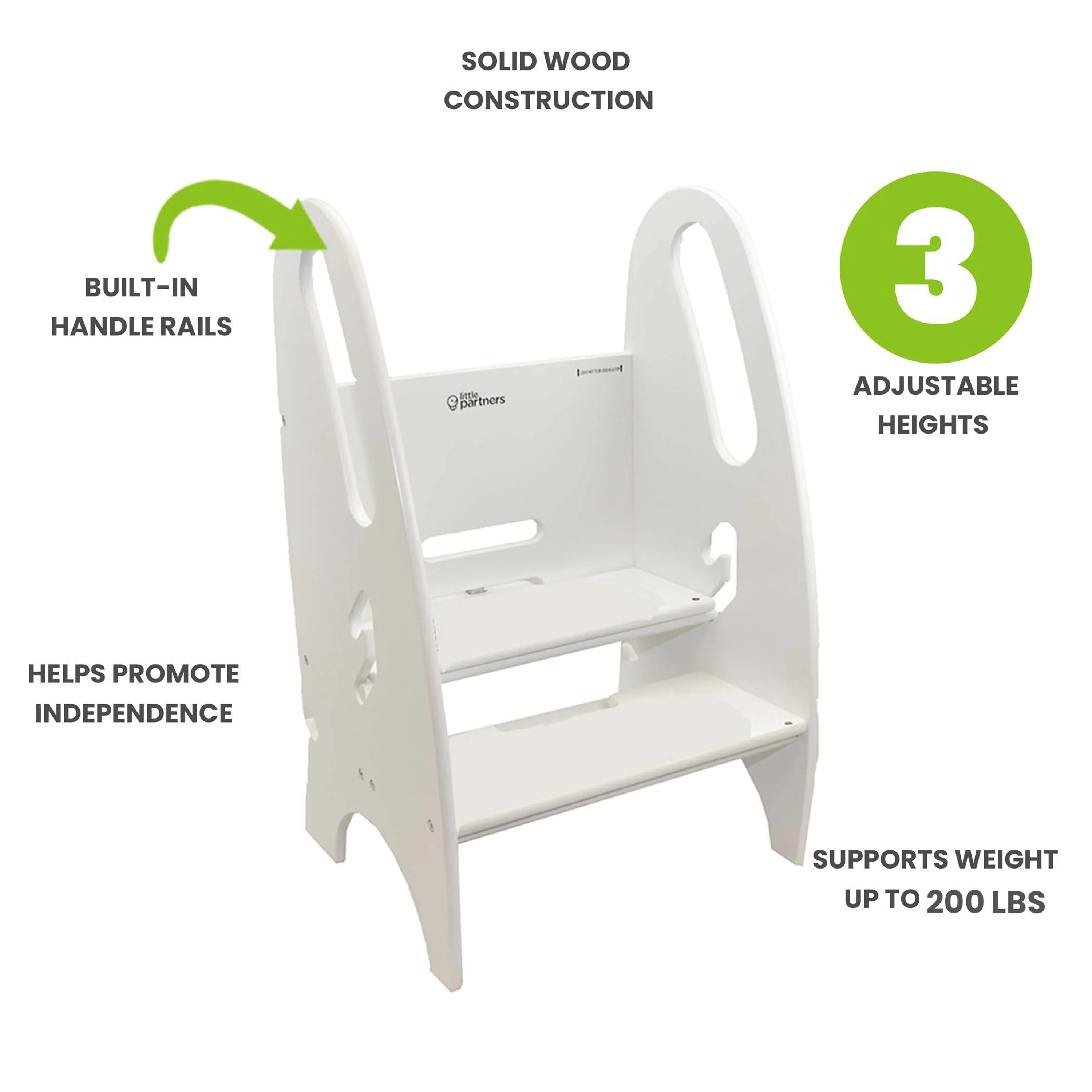 Little Partners 3-in-1 Growing Step Stool - Image 18