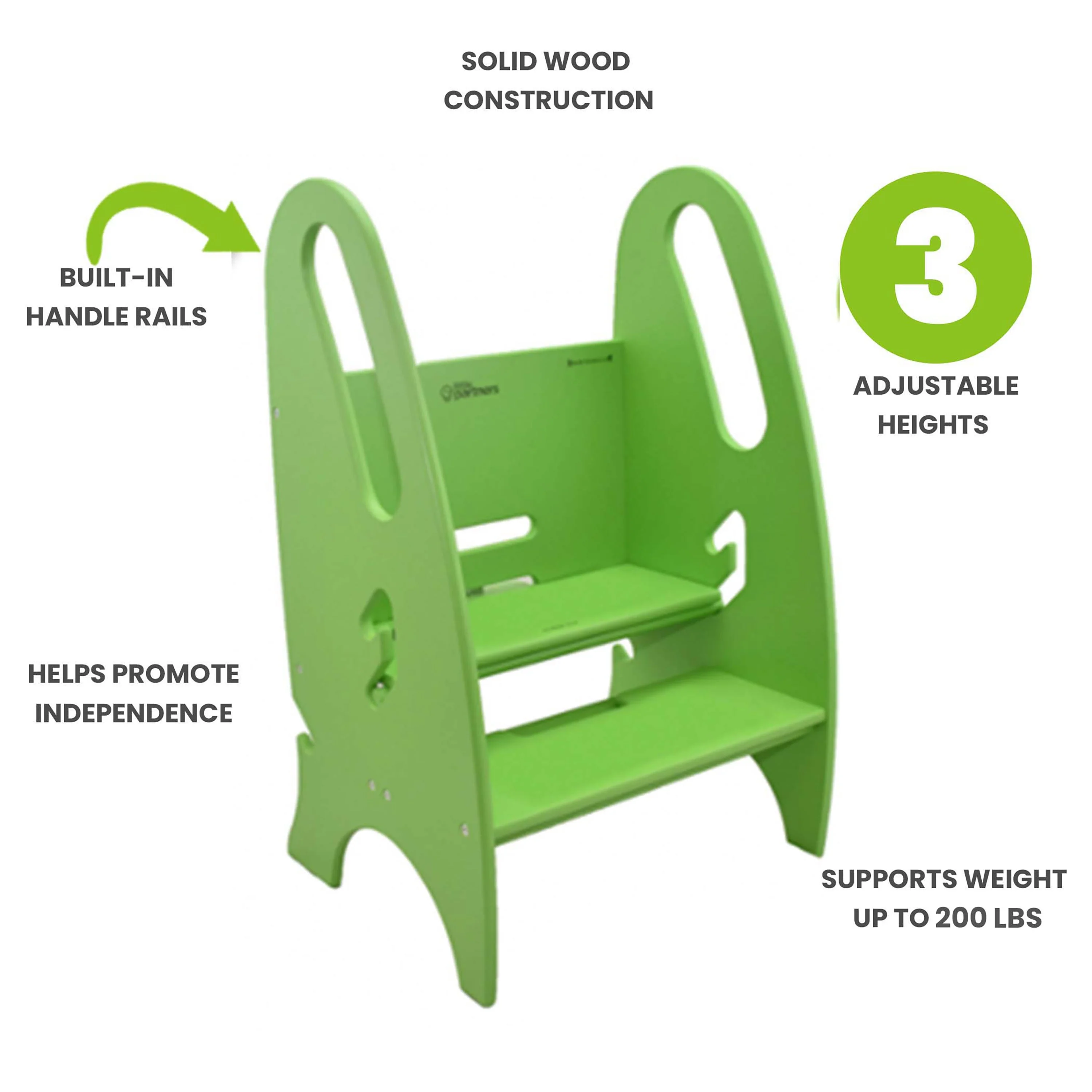 Little Partners 3-in-1 Growing Step Stool - Image 34