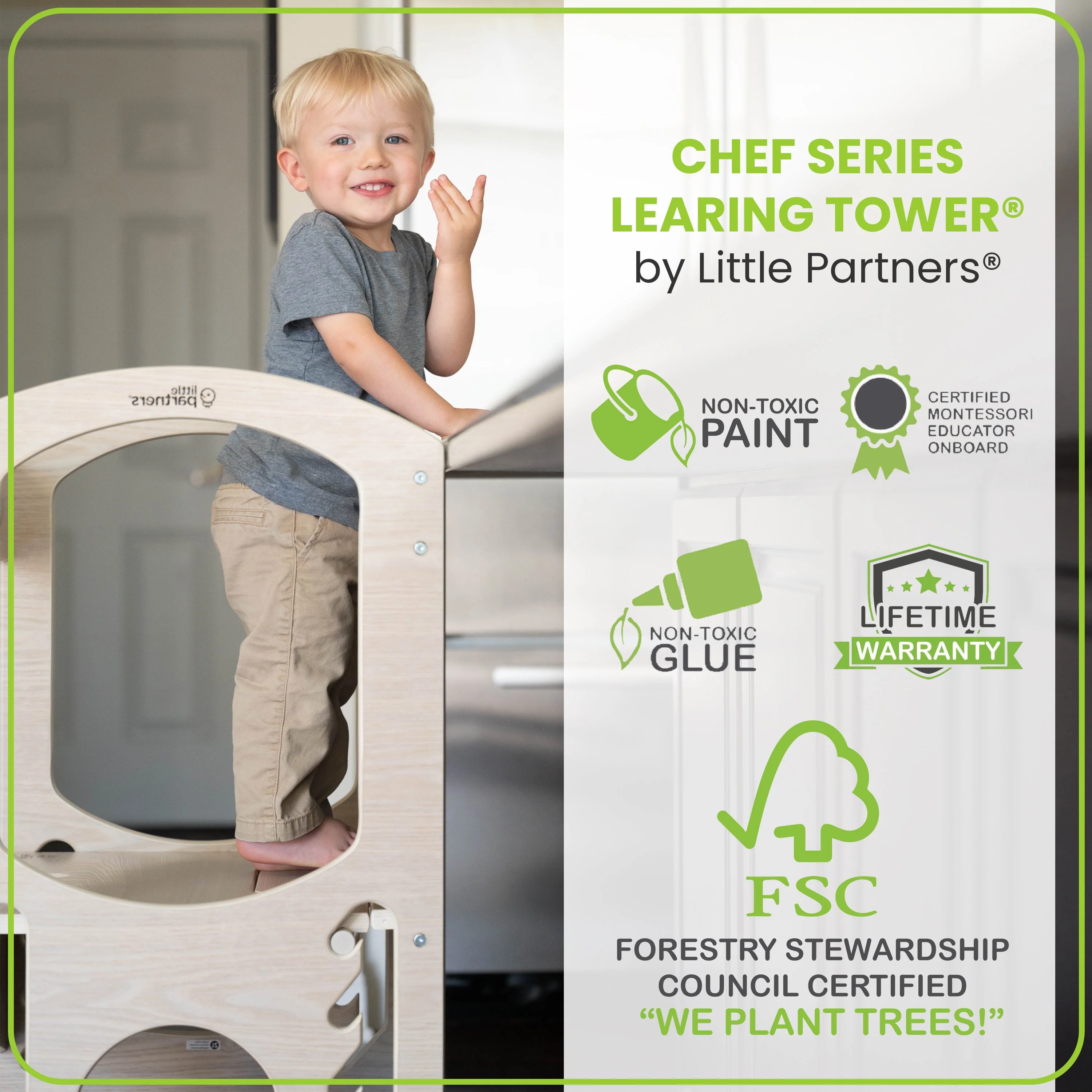 Little Partners Chef Series Learning Tower® Toddler Tower - Image 8