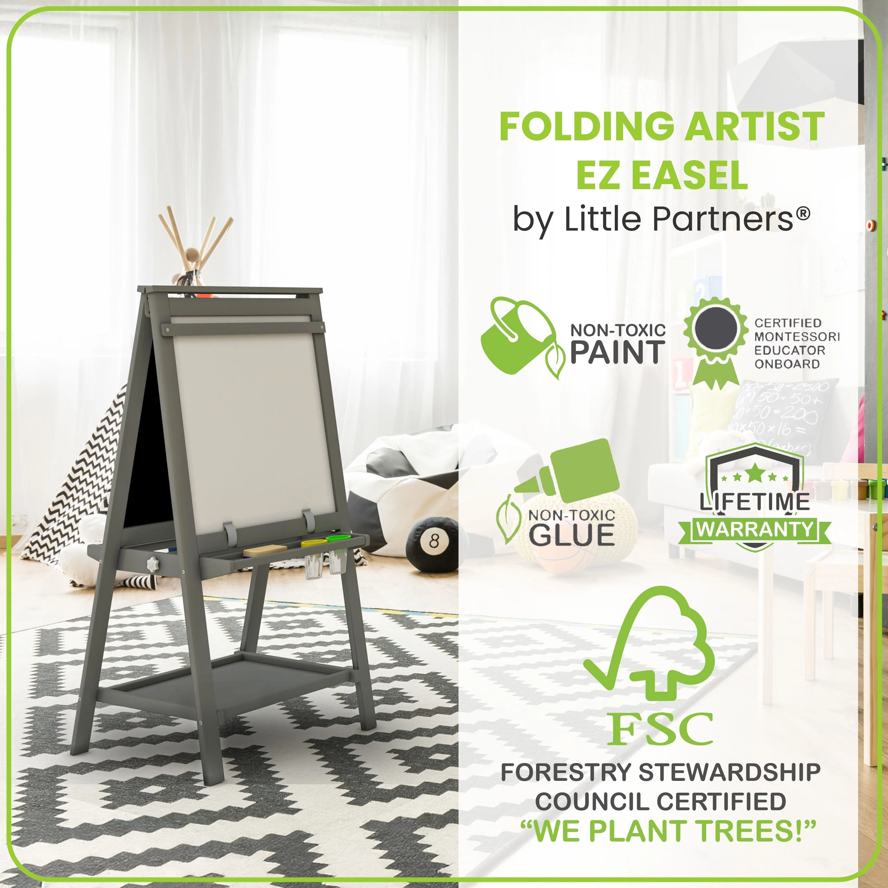 Little Partners Folding Artist EZ Easel - Image 26