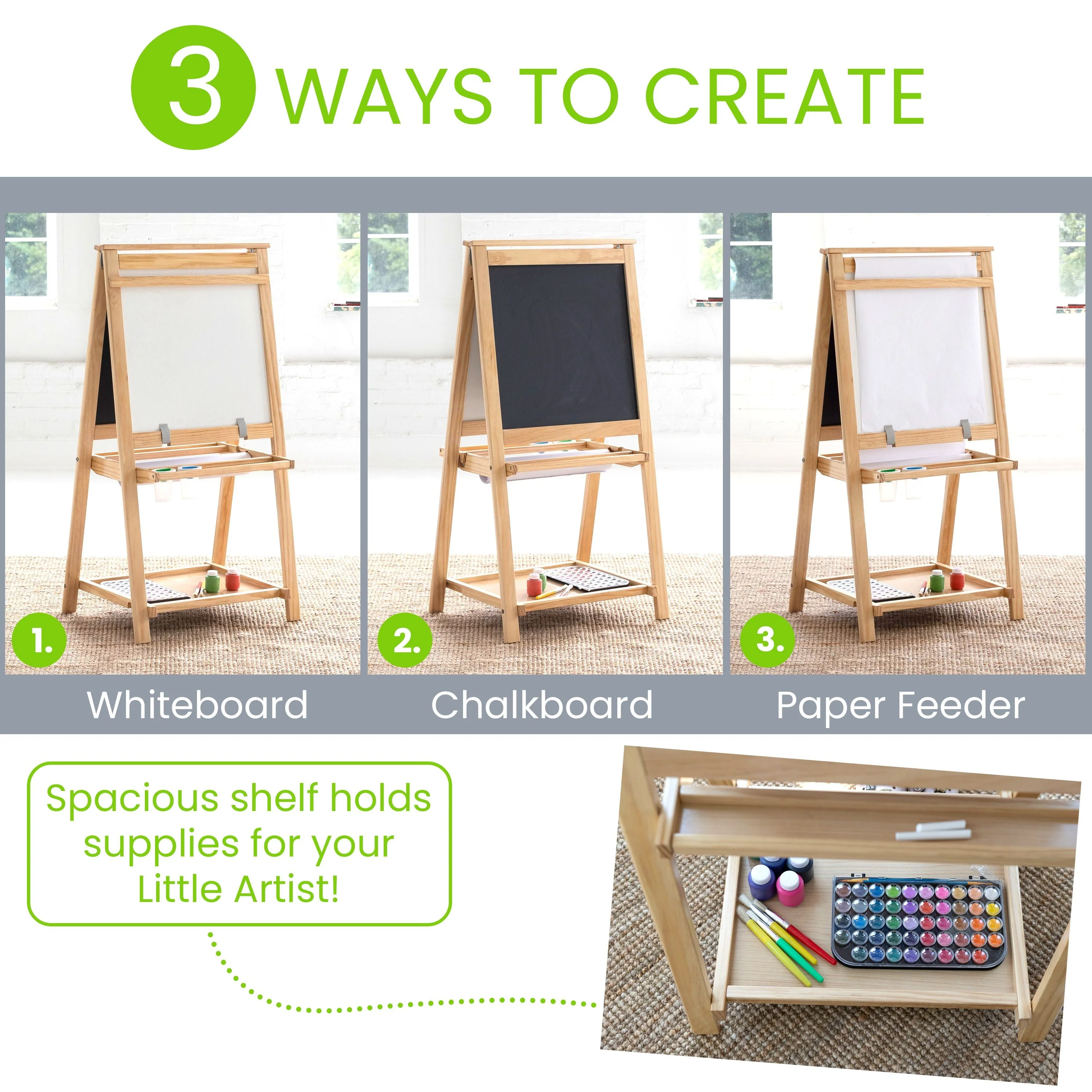 Little Partners Folding Artist EZ Easel - Image 3