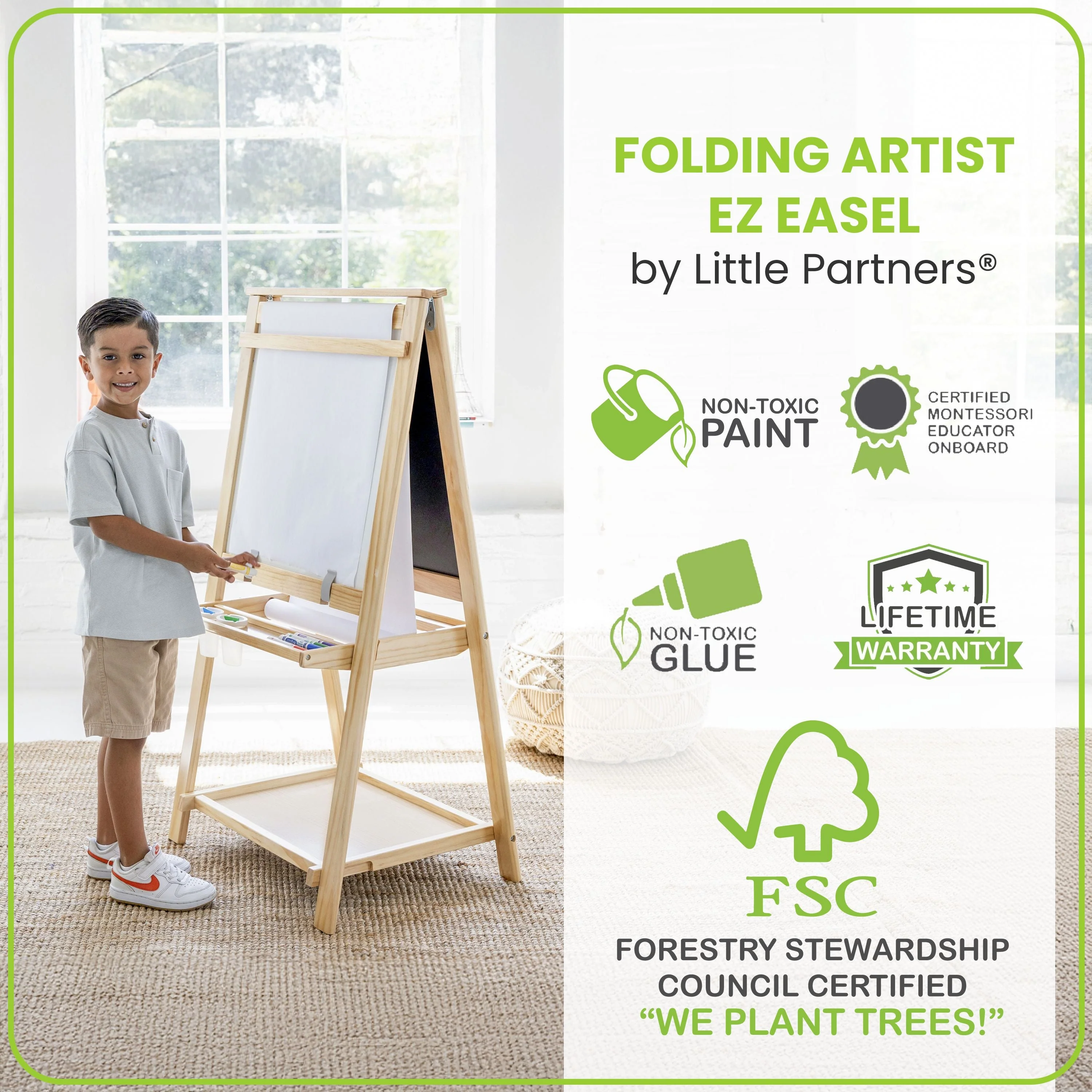 Little Partners Folding Artist EZ Easel - Image 7