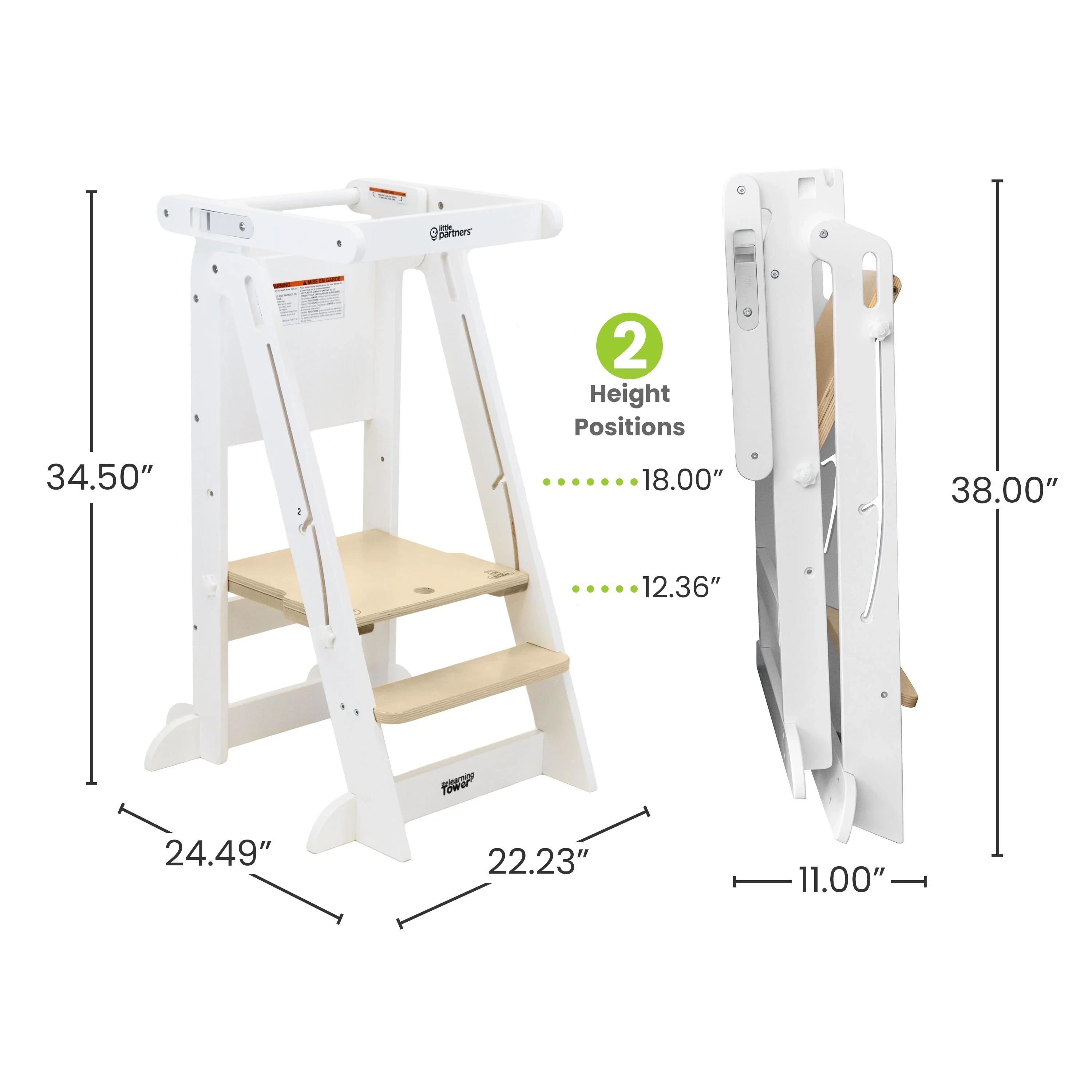 Little Partners Learn 'N Fold Learning Tower® Toddler Tower - Image 26