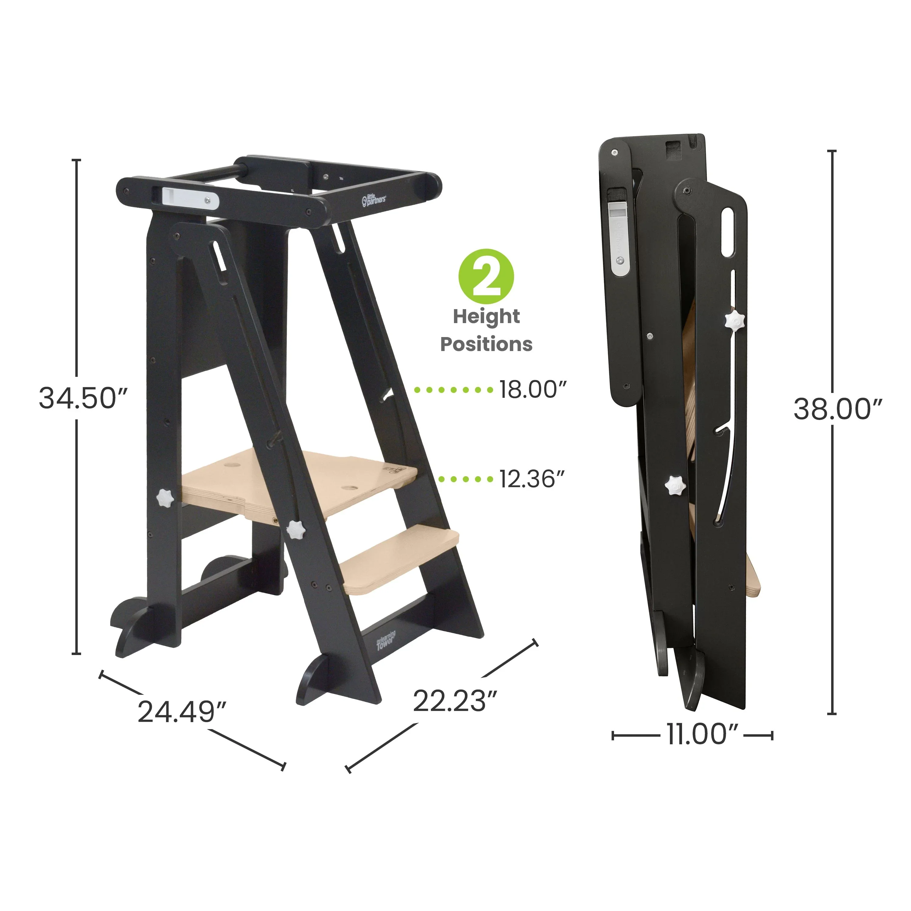 Little Partners Learn 'N Fold Learning Tower® Toddler Tower - Image 37