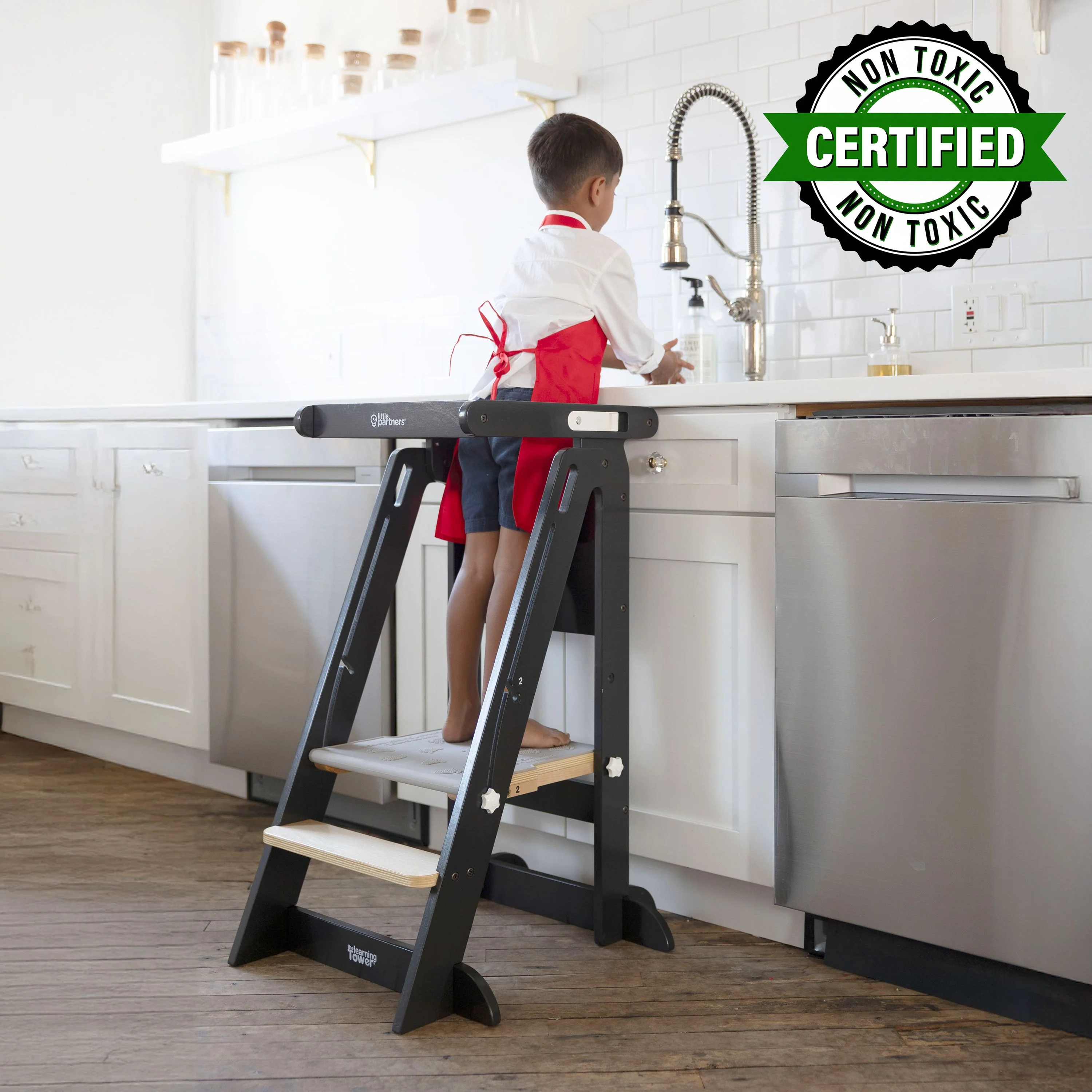 Little Partners Learn 'N Fold Learning Tower® Toddler Tower - Image 43