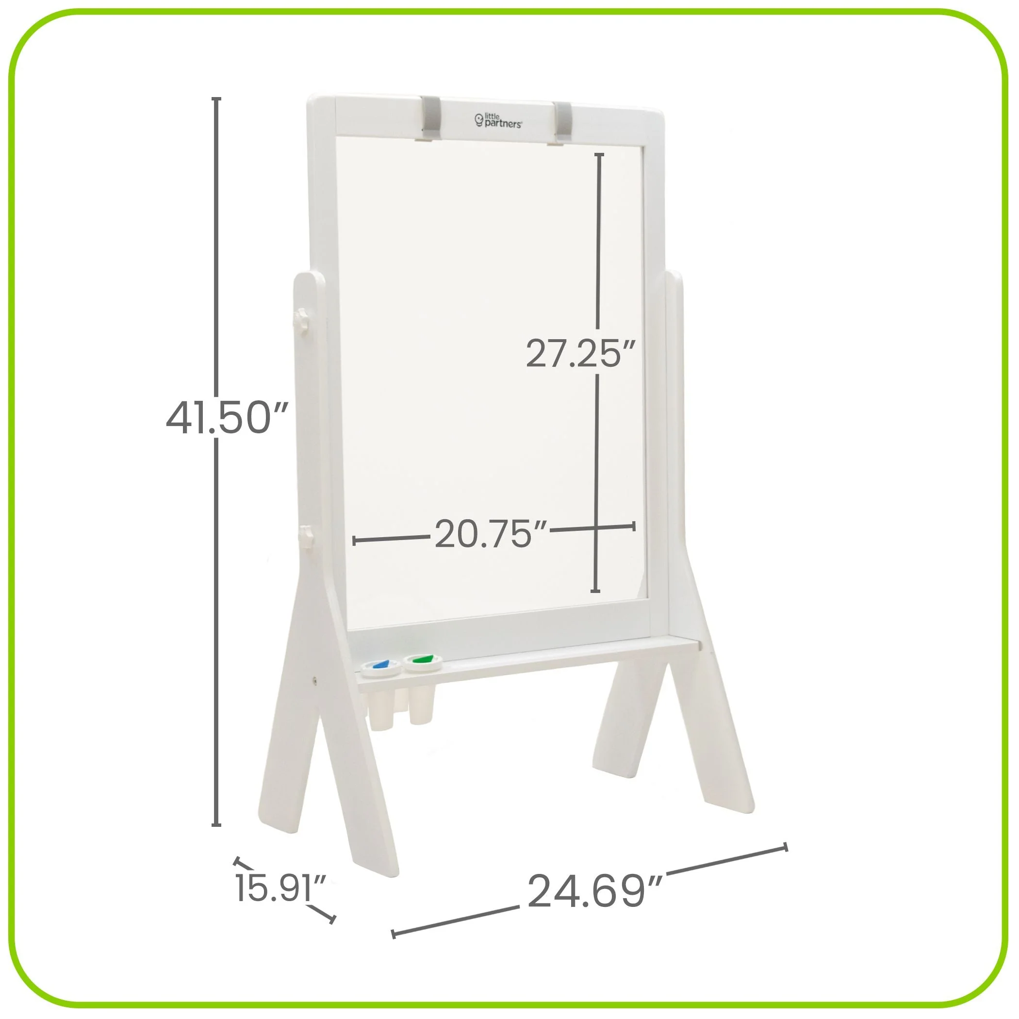 Little Partners Peek-A-Boo Adjustable Height Art Easel - Image 15