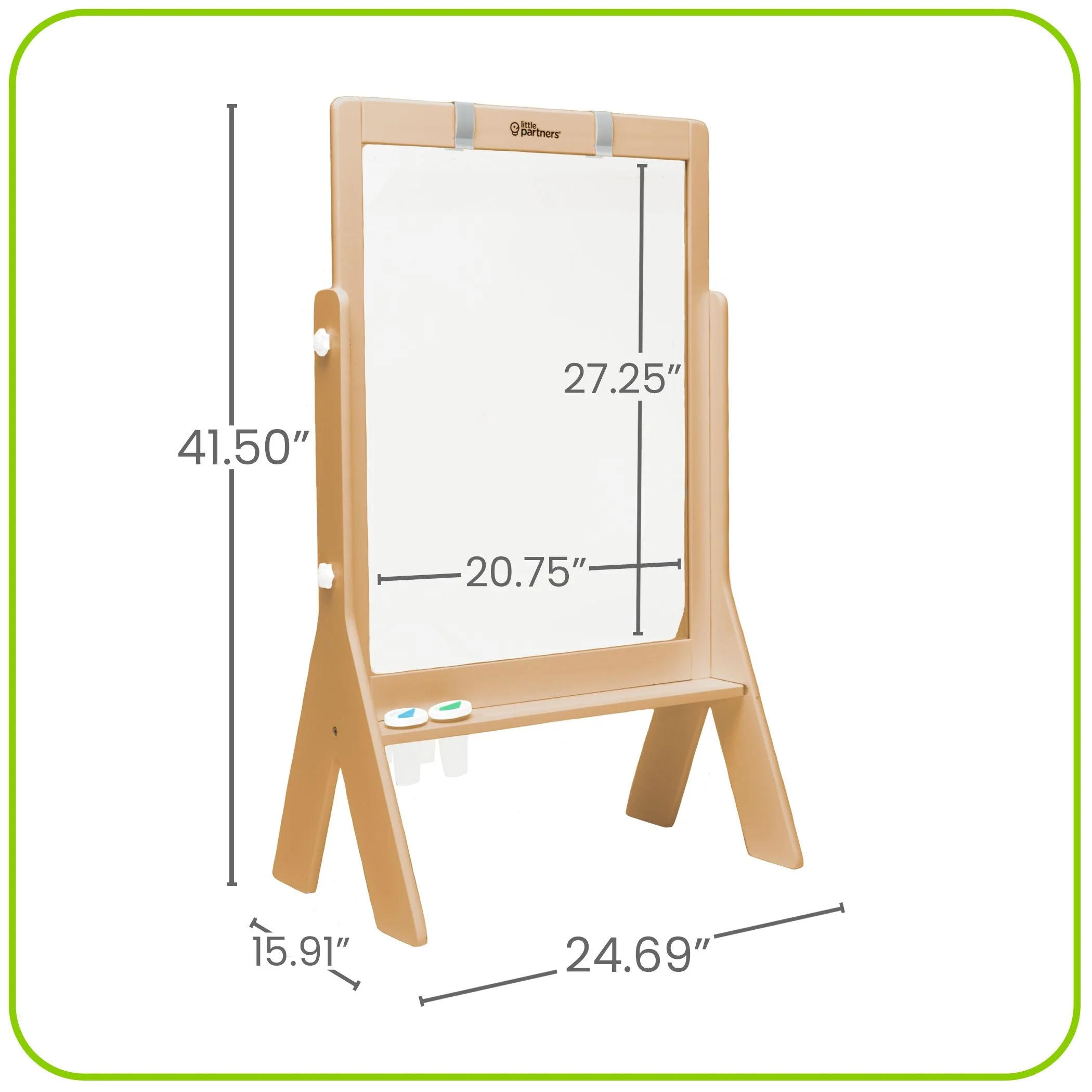 Little Partners Peek-A-Boo Adjustable Height Art Easel - Image 7