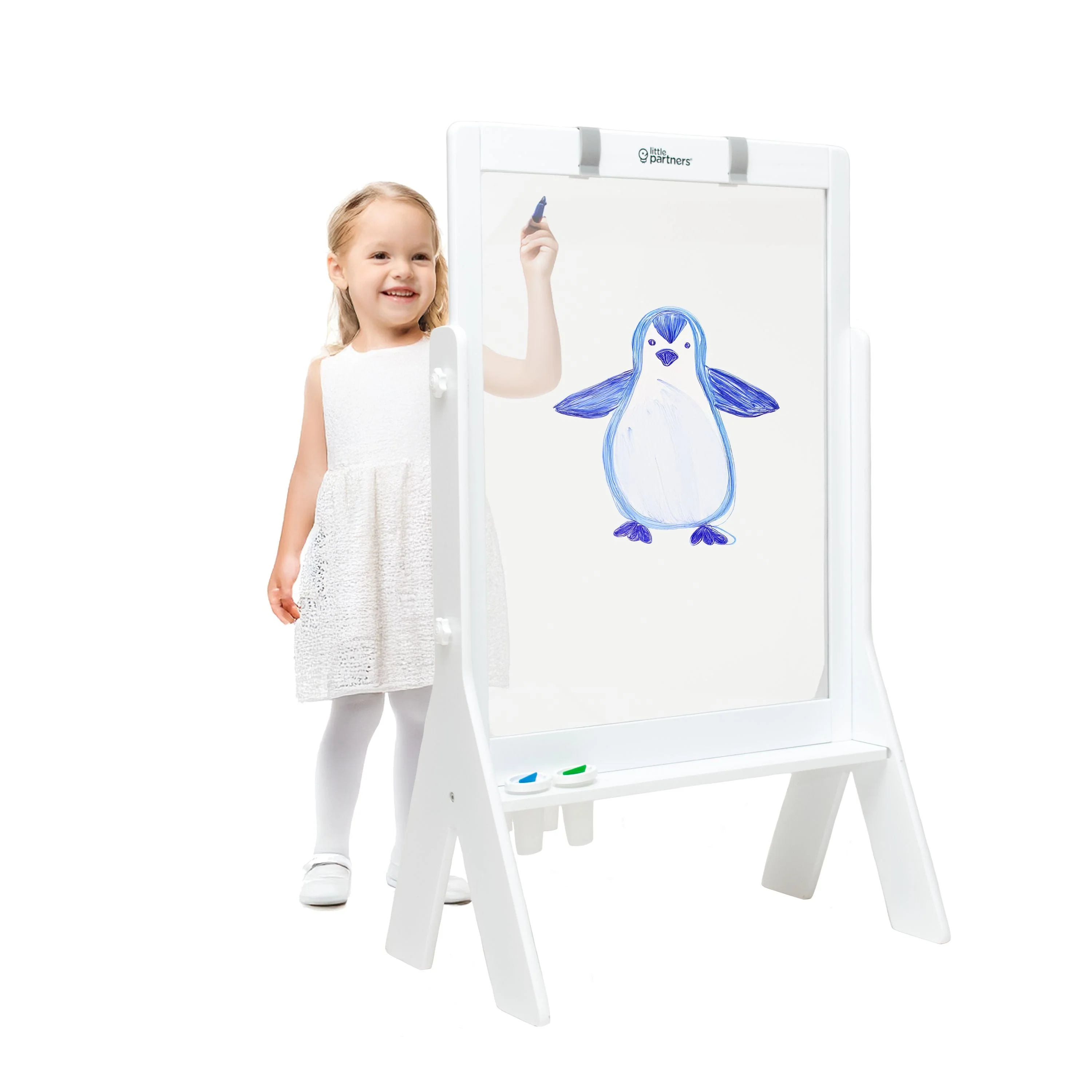 Little Partners Peek-A-Boo Adjustable Height Art Easel - Image 8