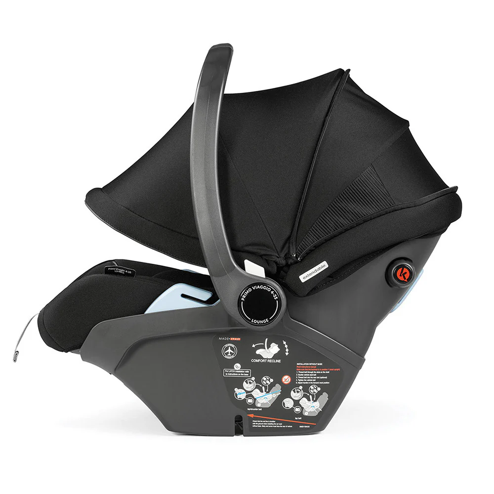 PEG Primo Viaggio Lounge on Wheels in True Black - Image 6