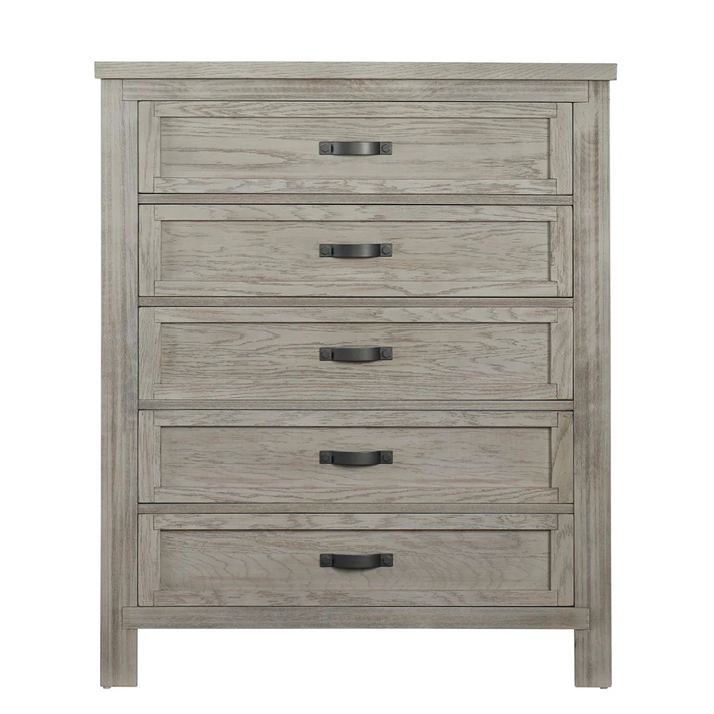 Soho Baby Hanover 5 Drawer Chest Oak Gray - Image 3