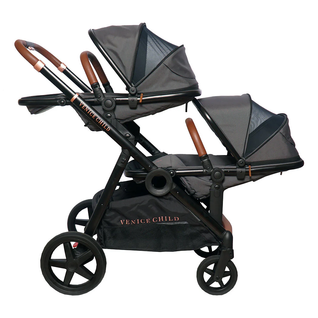 Venice Child Maverick Single to Double Stroller with 2nd Toddler Seat - Image 4
