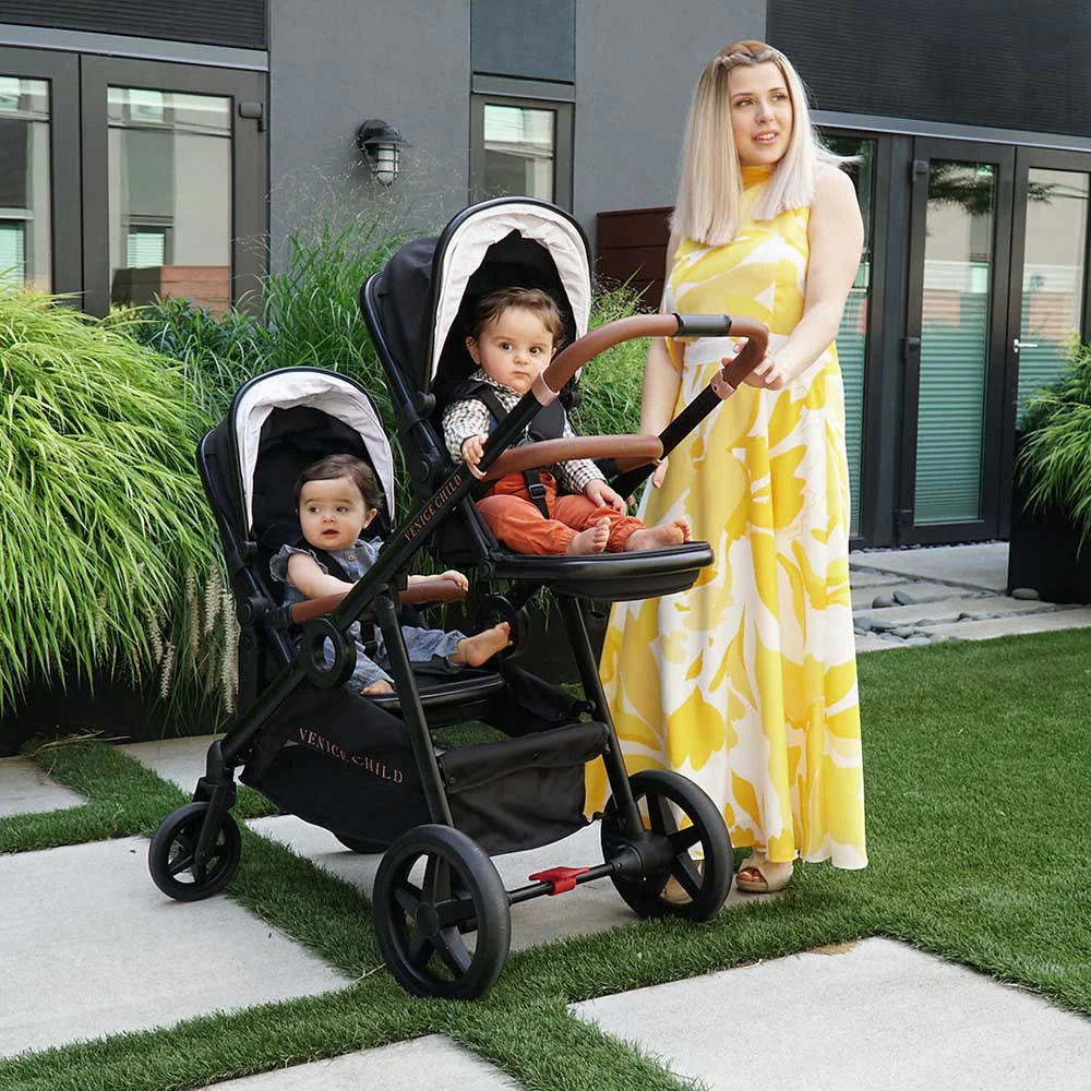 Venice Child Maverick Single to Double Stroller with 2nd Toddler Seat - Image 5
