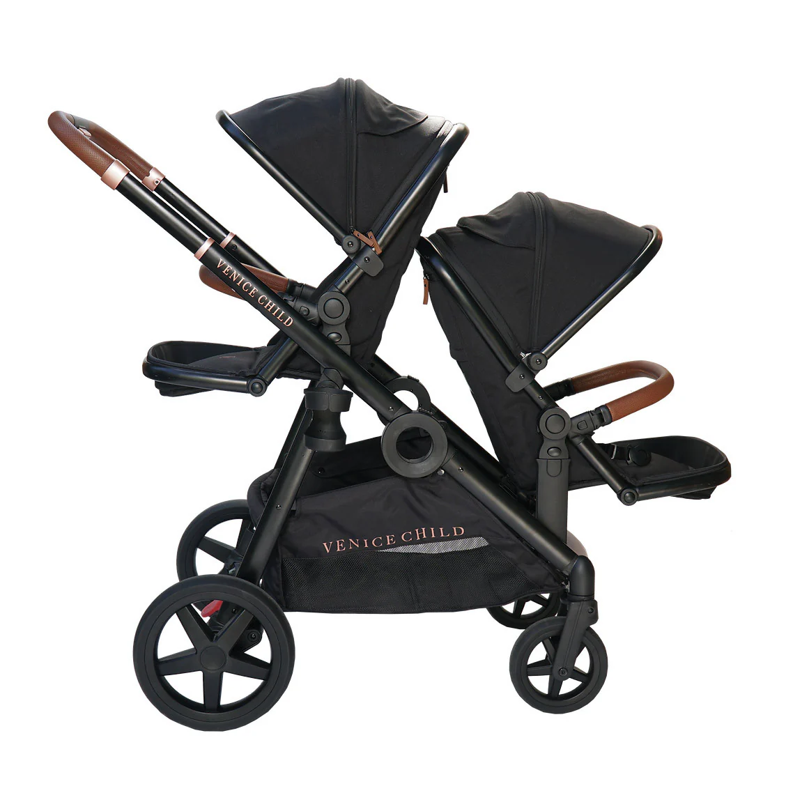 Venice Child Maverick Single to Double Stroller with 2nd Toddler Seat - Image 8