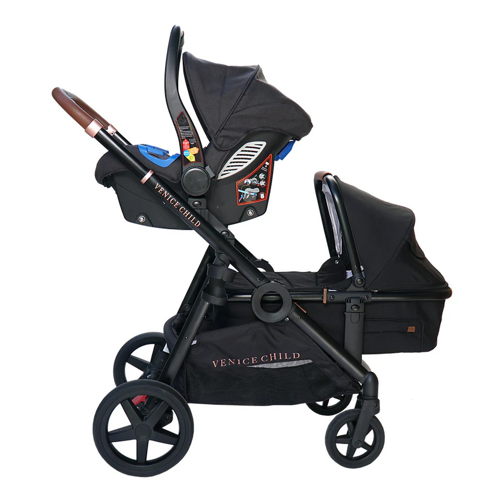 Venice Child Maverick Single to Double Stroller with Bassinet - Image 5