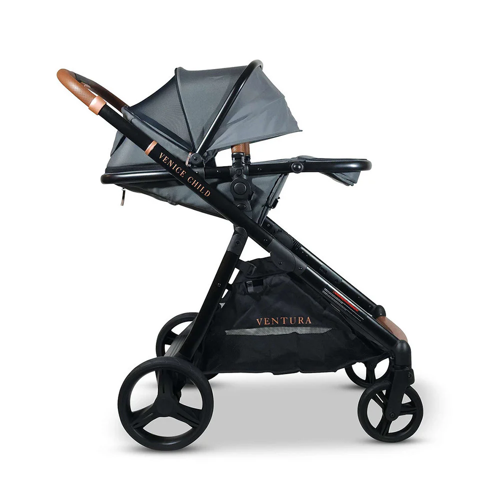 Venice Child Ventura Single to Double Sit-And-Stand Tandem Stroller with 2nd Toddler Seat - Image 10