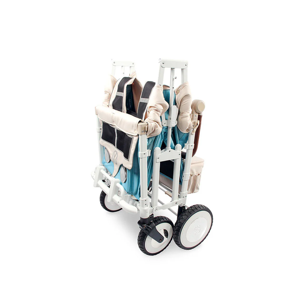 WonderFold VW Edition Quad Stroller in Bondi Blue - Image 3
